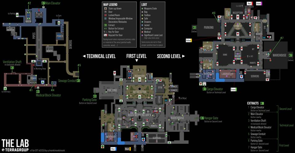 Желтая лабораторная карта в Escape from Tarkov: что открывает