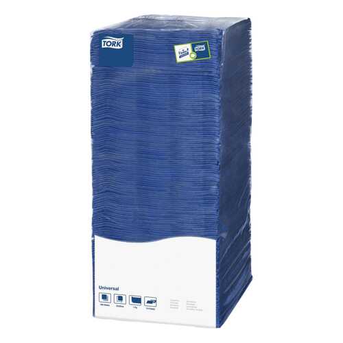 Бумажные салфетки Tork universal однослойные синие 25*25 см 500 штук в Новэкс