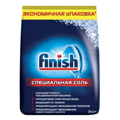 Соль специальная для посудомоечных машин Finish 3кг в Новэкс