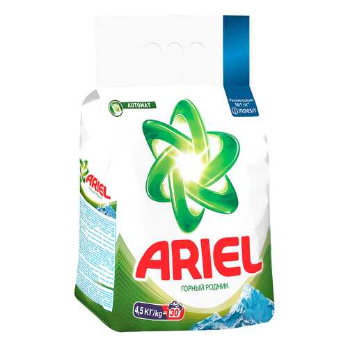 Порошок для стирки Ariel automat горный родник 4.5 кг в Новэкс