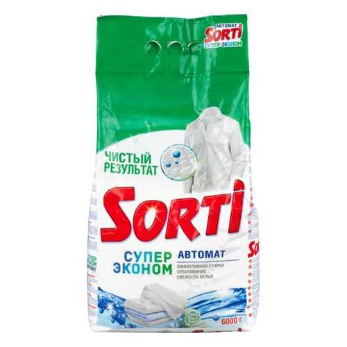 Порошок для стирки Sorti супер эконом 6 кг в Новэкс
