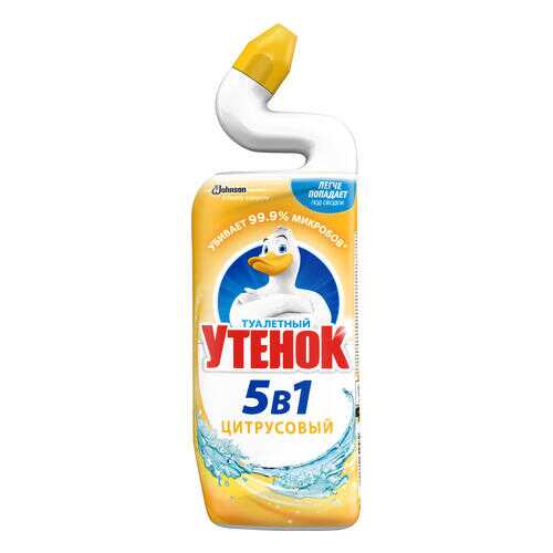 Чистящее средство во для унитаза Туалетный Утенок активный SC J цитрус 5в1 500 мл в Новэкс
