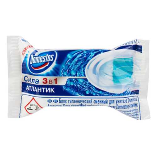 Сменный блок Domestos для унитаза атлантик 40 г в Новэкс
