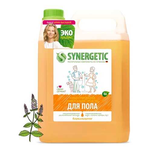 Средство для мытья полов Synergetic 5 л в Новэкс