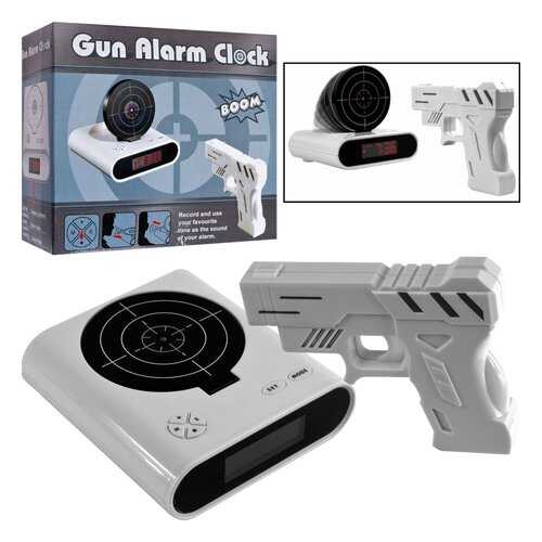 Часы-будильник с мишенью и лазерным пистолетом Gun Alarm в Новэкс