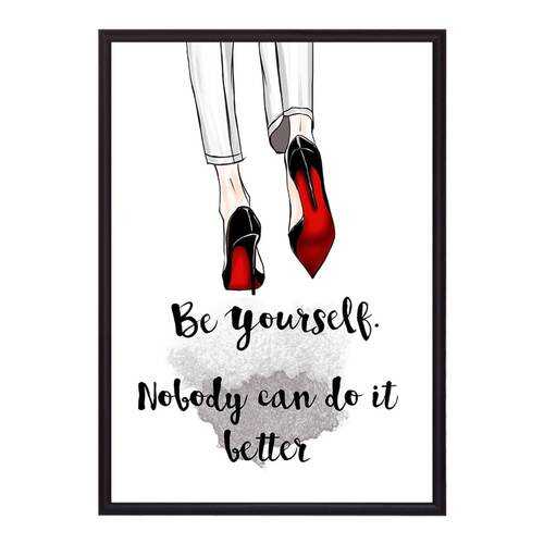 Постер в рамке Be yourself 50х70 см в Новэкс