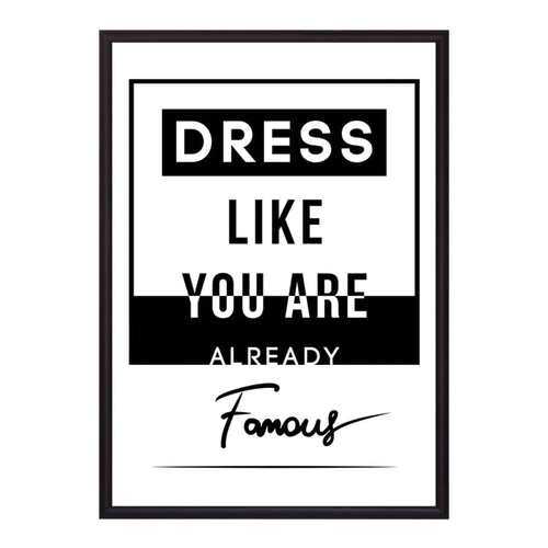 Постер в рамке Famous 50х70 см в Новэкс