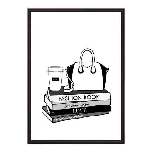 Постер в рамке Fashion book 30х40 см в Новэкс