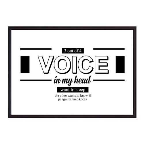 Постер в рамке Voice 21х30 см в Новэкс