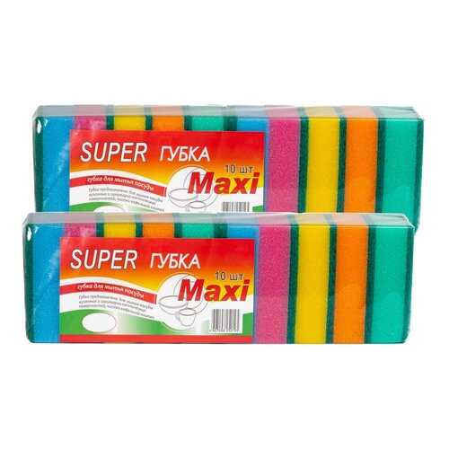 Verona SUPER MAXI, губка для посуды, 20 шт в Новэкс
