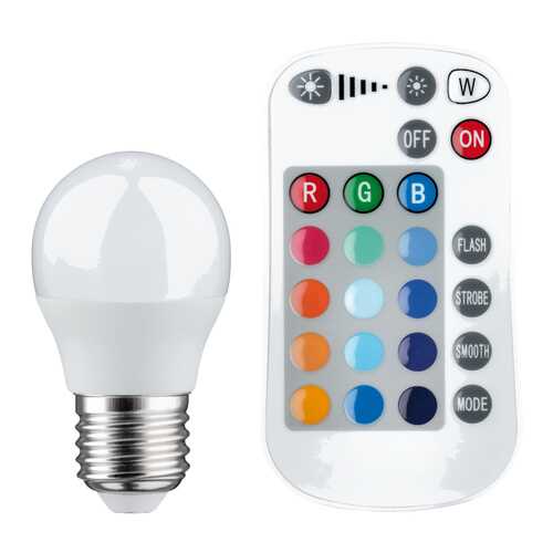 Лампа LED Tropfen Farbwechsel 3,5W E27 Fernbed 28518 в Новэкс