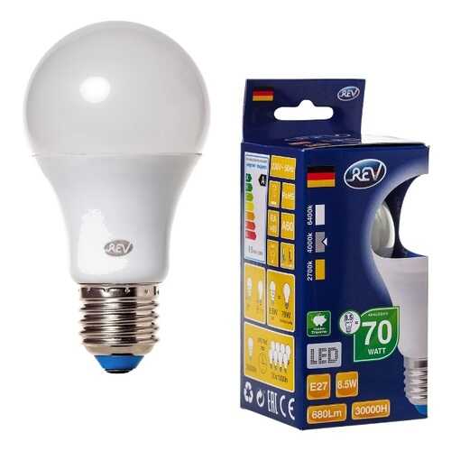 Лампочка светодиодная LED, груша Е27 8,5W 4000K холодный свет в Новэкс
