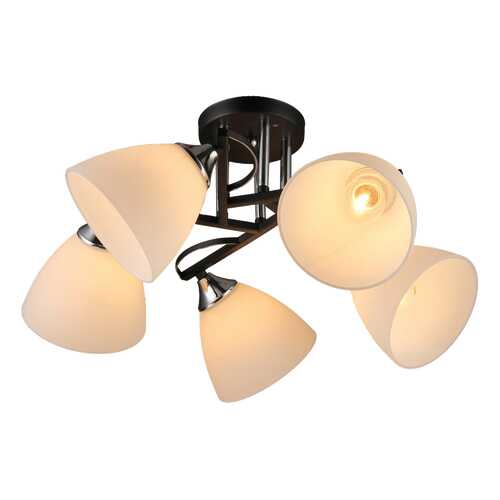 Люстра потолочная 5*60Вт E27 IMEX MD.2980-5-S BK+CH в Новэкс