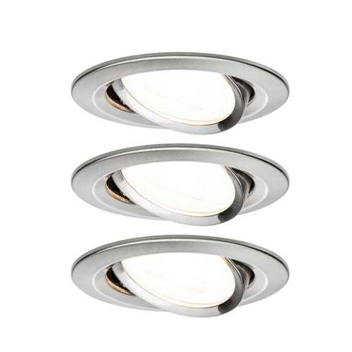 Светильник встраиваемый, комплект Nova LED 3x6,5 GU10 Eisen gb 93429 в Новэкс