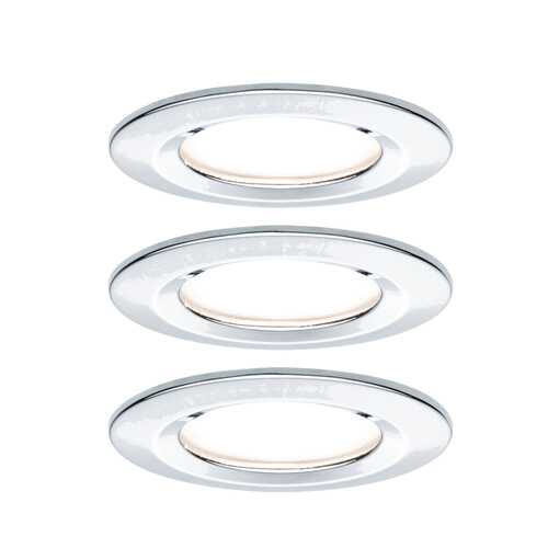 Светильник встраиваемый, комплект Nova LED IP44 3x6,5 GU10 Ch 93445 в Новэкс