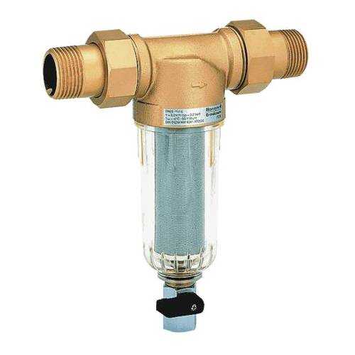 Фильтр сетчатый T-обр пластик Ду15 Ру16 Тмакс=40 oC G1/2 НР FF06 Honeywell FF06-1/2AABRU в Новэкс