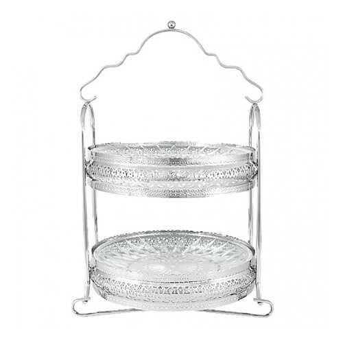 Блюдо сервировочное двухъярусное Regent Silverware Британи 23x20x33см в Новэкс
